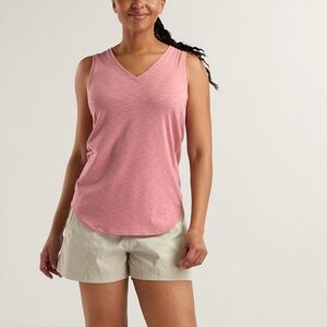 Title nine Pink Sleeveless V-Neck Top